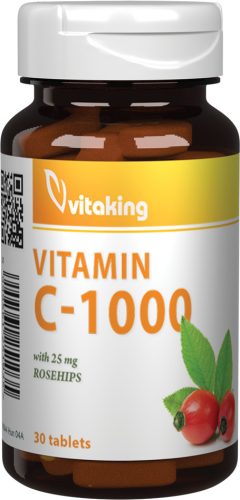 Vitaking C-1000 vitamin csipkebogyóval 30 tabletta 