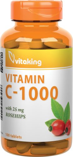 Vitaking C-1000 vitamin csipkebogyóval 100 tabletta 