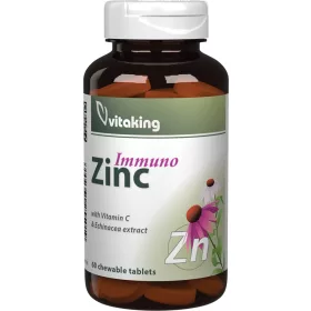   Vitaking Cink Immuno C-vitaminnal és bíborkasvirággal 60 rágótabletta
