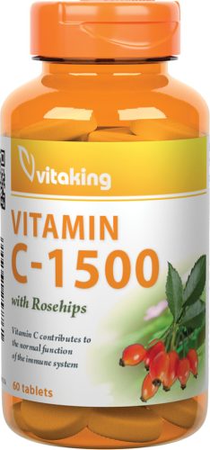 Vitaking C-1500 vitamin csipkebogyóval 60 tabletta
