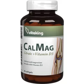 Vitaking CalMag D3-vitaminnal 90 lágyzselatin