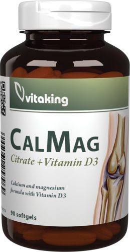 Vitaking CalMag D3-vitaminnal 90 lágyzselatin