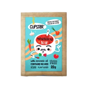   Eden Premium Cupster - Instant minestrone leves gluténmentes tésztával és liofilizált zöldségekkel 22 g