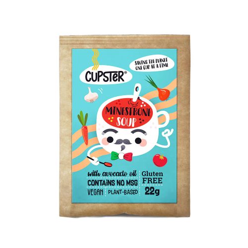 Eden Premium Cupster - Instant minestrone leves gluténmentes tésztával és liofilizált zöldségekkel 22 g