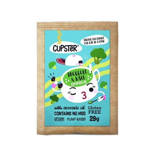 Eden Premium Cupster - Instant brokkoli - kel krémleves gluténmentes tésztával és liofilizált brokkolival 29 g
