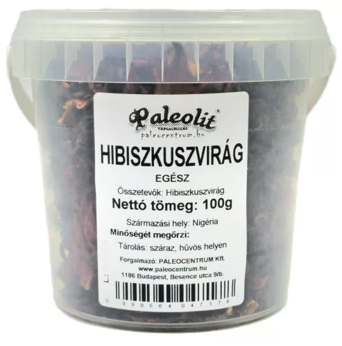 Paleolit Hibiszkuszvirág egész 100g vödrös Hibiscus whole