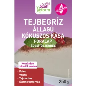   Szafi Reform tejbegríz állagú kókuszos kása poralap édesítőszerrel 250 g