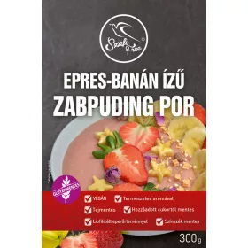 Szafi Free epres-banános zabpuding por 300 g
