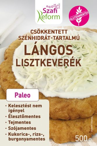 Szafi Reform gluténmentes csökkentett szénhidrát-tartalmú lángos lisztkeverék 500 g