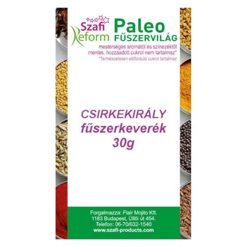 Szafi Reform Paleo, gluténmentes csirkekirály fűszerkeverék 30 g