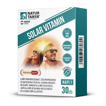 Natur Tanya® Solar vitamin 30db tabletta napozóvitamin
