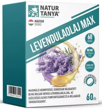 Natur Tanya® Levendulaolaj Max 60db lágyzselatin kapszula