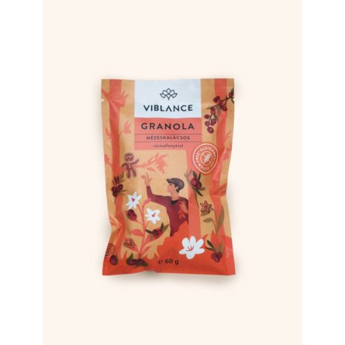 Viblance vegán, gluténmentes mézeskalácsos granola 60 g