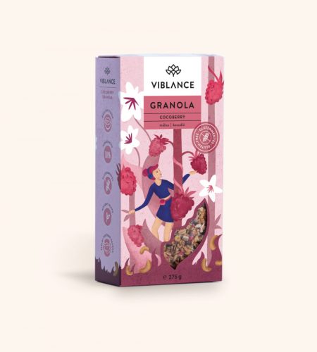Viblance vegán, gluténmentes Cocoberry granola 275g