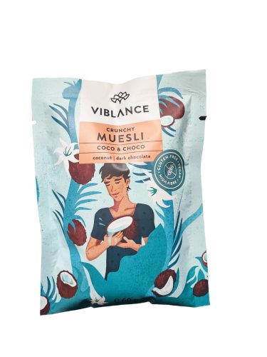 Viblance vegán, gluténmentes Coco&choco ropogós müzli 60 g