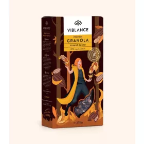   Viblance vegán, gluténmentes Peanut Cacao Protein Granola 275 g