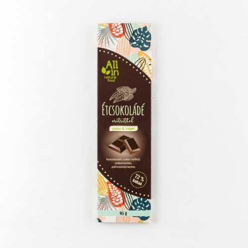  ALL IN Étcsokoládé eritrittel 95 g