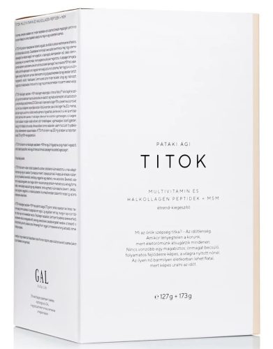 TITOK Multivitamin és Halkollagén Peptidek + MSM 30 adag 127 g + 173 g