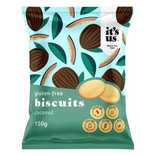 It's Us gluténmentes kókuszos keksz 150 g