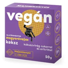 Majomkenyér vegán, gluténmentes mogyoróvajas keksz 50 g