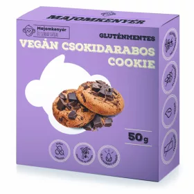 Majomkenyér vegán, gluténmentes csokidarabos cookie 50 g
