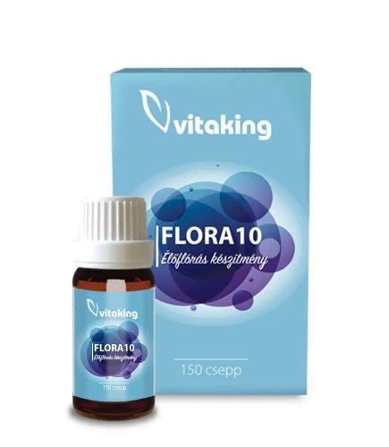 Vitaking FLORA10 élőflórás készítmény 150 csepp 6 ml
