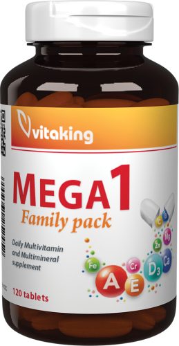 Vitaking Mega 1 multivitamin családi kiszerelés 120 tabletta