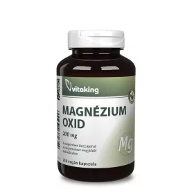 Vitaking Magnézium oxid 200mg 250 vegán kapszula