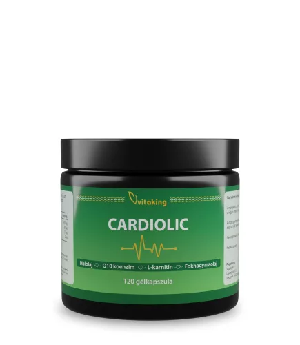 Vitaking Cardiolic (120) gélkapszula Halolaj + Q10 + L-karnitin + Fokhagyma