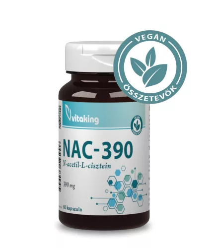 Vitaking NAC-390 390mg (60) kapszula N-acetil-L-cisztein