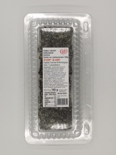 Family Heart glutén-és laktózmentes Kókuszos kocka 160 g