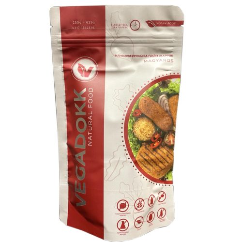 Vegadokk magyaros ízű hamburgerpogácsa-fasírt alappor 250 g