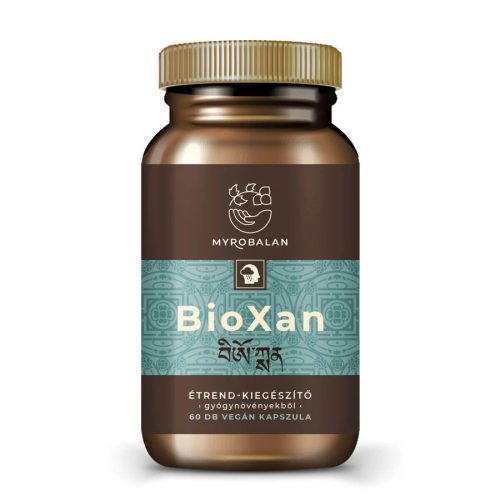 Myrobalam Bioxan természetes nyugtató gyógynövény-komplex 60 db vegán kapszula 100% gyógynövényőrleménnyel
