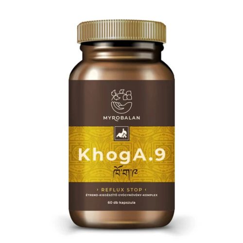 Myrobalam KhogA.9 gyomorégés, reflux elleni gyógynövény-komplex 60 db vegán kapszula gyógynövényőrleménnyel