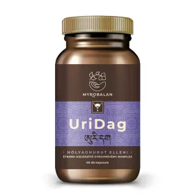   Myrobalam UriDag hólyaghurut és húgyúti fertőzések elleni gyógynövény-komplex 60 db vegán kapszula 100% gyógynövényőrleménnyel