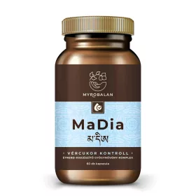   Myrobalam MaDia vércukor kontroll gyógynövény-komplex 60 db vegán kapszula 100% gyógynövényőrleménnyel