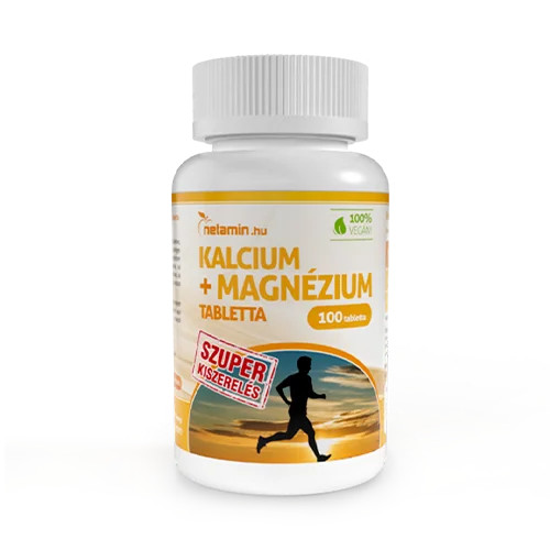 Netamin Kalcium+magnézium tabletta - 100 db tabletta