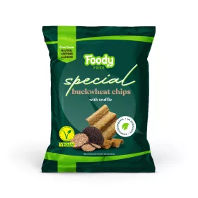   Foody Free vegán, gluténmentes hajdina chips szarvasgombával 45 g