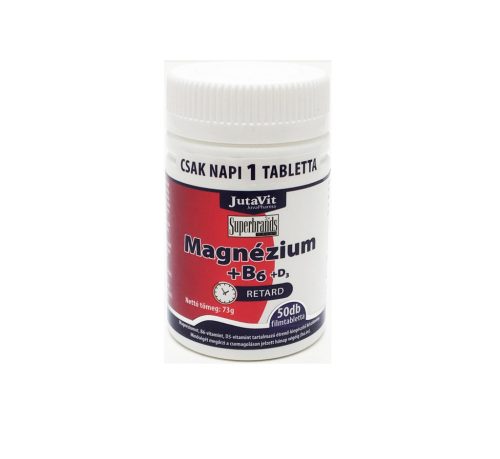 JutaVit Magnézium 250mg +B6 nyújtott kioldódással 50 db