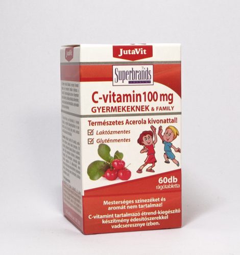 JutaVit C-vitamin 100mg Természetes Acerola kivonattal 60 db