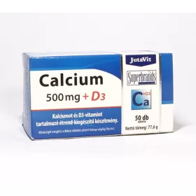 JutaVit Calcium 500 mg + D3 tabletta 50 db