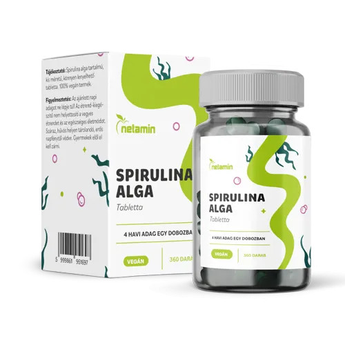 Netamin Spirulina Alga tabletta 360 db