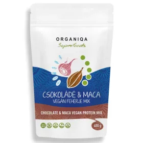 Organiqa Bio Vegán csoki-maca fehérje 400 g