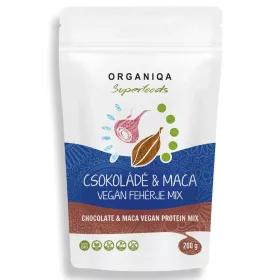 Organiqa Bio Vegán csoki-maca fehérje 200 g