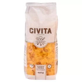   Civita gluténmentes kukorica száraztészta fodros nagy kocka 450 g