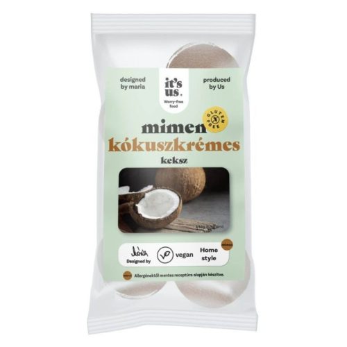 It's us MIMEN kókuszkrémes töltött gluténmentes keksz 150 g