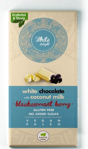 White Delight feketeribizlis fehércsoki 80g Health Market
