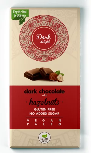 Étcsokoládé édesítőszerekkel 80g Dark Delight