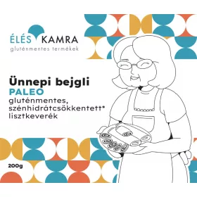   Éléskamra gluténmentes Ünnepi bejgli szénhidrát csökkentett lisztkeverék 200 g