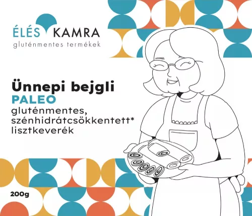 Éléskamra gluténmentes Ünnepi bejgli szénhidrát csökkentett lisztkeverék 200 g